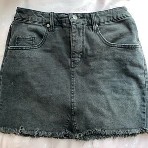 Black jean skirt